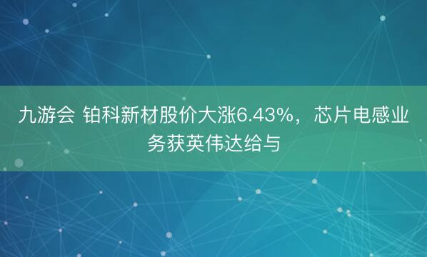 九游会 铂科新材股价大涨6.43%，芯片电感业务获英伟达给与
