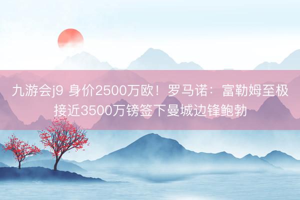 九游会j9 身价2500万欧！罗马诺：富勒姆至极接近3500万镑签下曼城边锋鲍勃