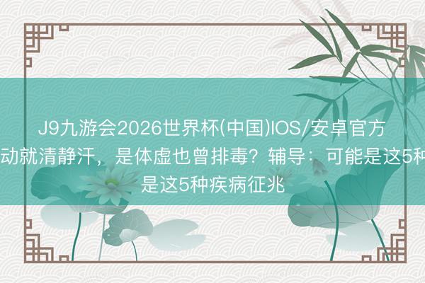 J9九游会2026世界杯(中国)IOS/安卓官方下载 动不动就清静汗，是体虚也曾排毒？辅导：可能是这5种疾病征兆